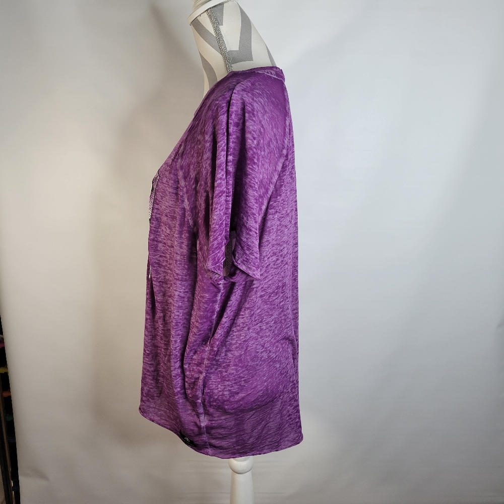 Womans Tim Burtons Nightmare Before Christmas Purple Burnout T Size L(12-14) - Picture 5 of 7